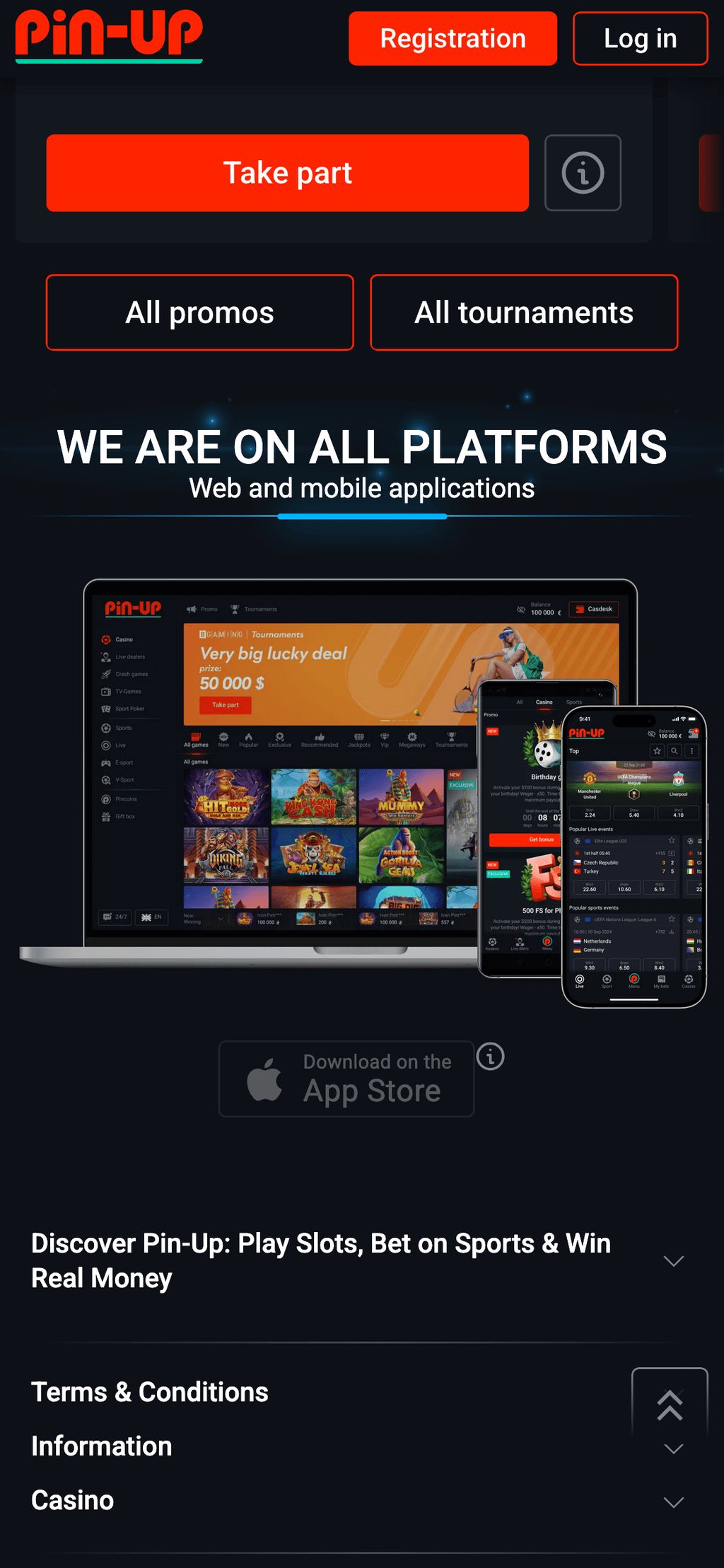 Приложение Pin Up UZ